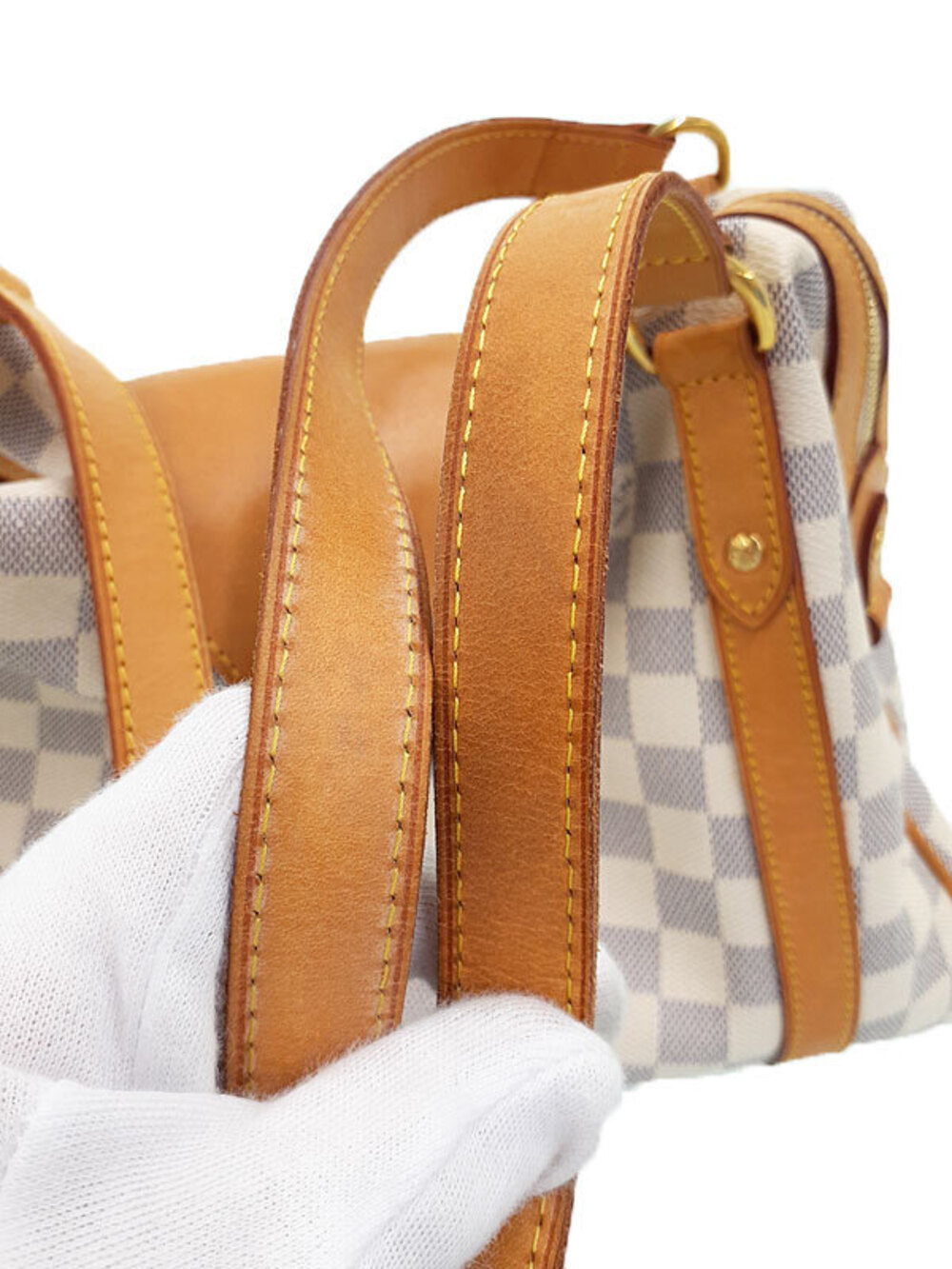 Louis Vuitton Damier Azur White Stresa Shoulder Bag - Picture 6 of 9